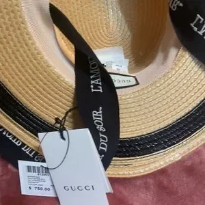 Gucci | Accessories | New Never Worn Gucci Straw Hat | Poshmark display picture 1